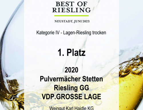 PULVERMÄCHER, Riesling GG 2020 | 1. Platz Lagen-Rieslinge